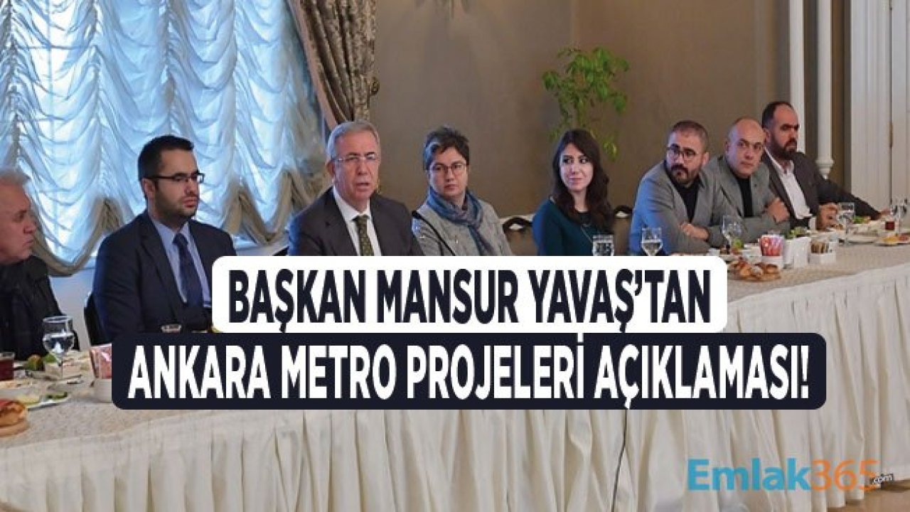 Mansur Yavaş: Ankara Yeni Metro Hattı Projeleri İçin Kararı Vatandaş Verecek!