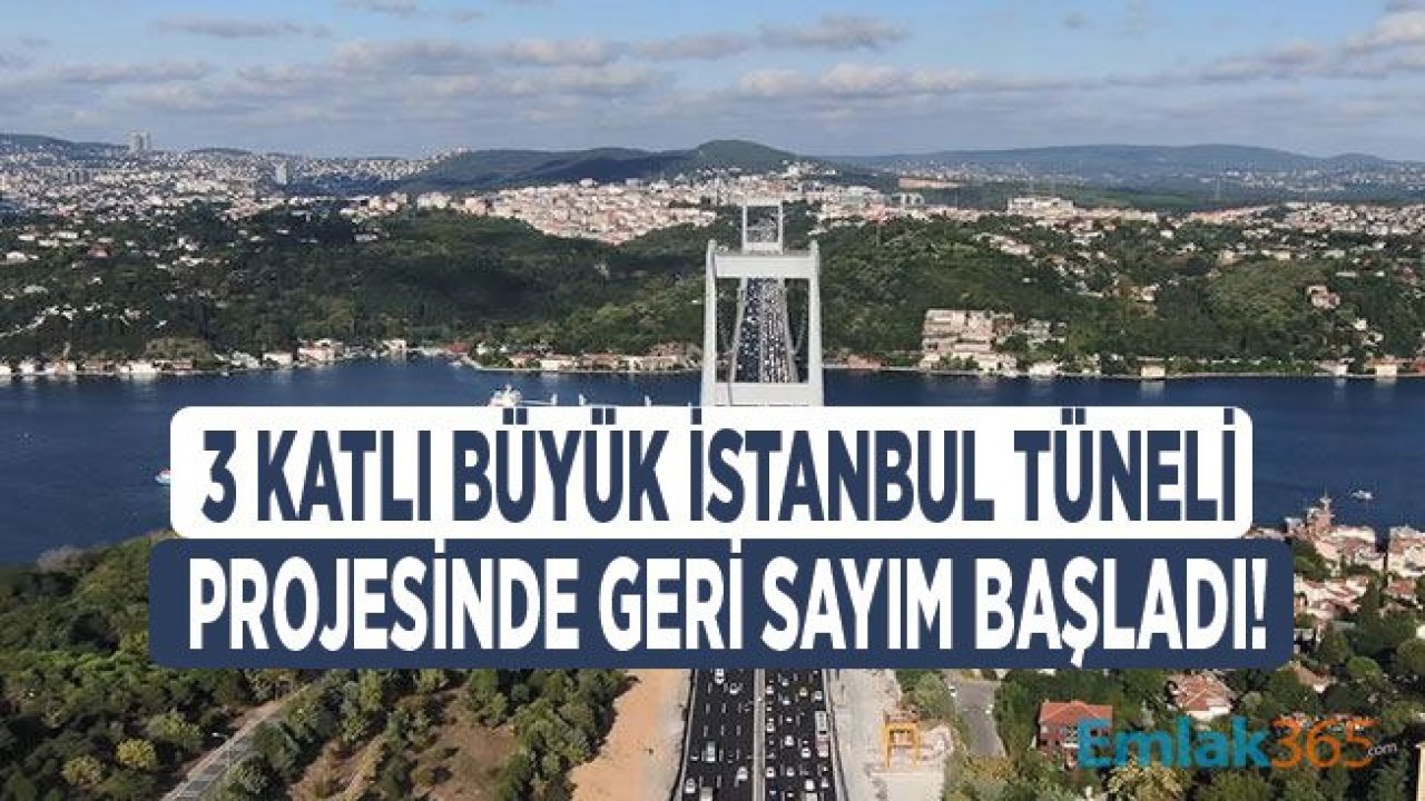 3 Katlı Büyük İstanbul Tüneli Güzergahı Havadan Görüntülendi!