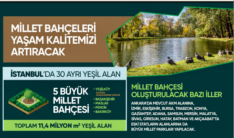 Hangi İllere Millet Bahçesi Yapılacak Açıklandı!