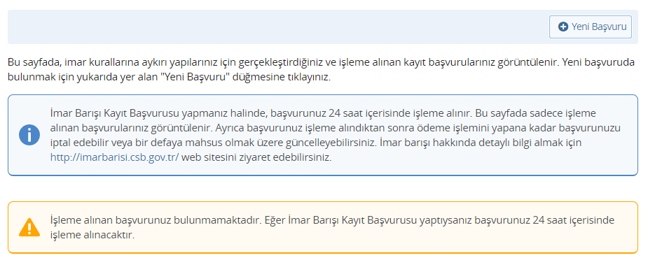 Son Dakika! e Devlet İmar Barışı Yapı Kayıt Belgesi Başvuru Paneli Açıldı