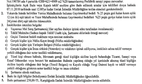 Çubuk Belediyesi Arsa Satışı İçin İhale İlanı Yayımladı