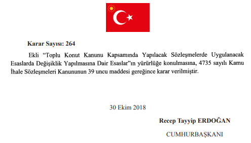 Toplu Konut Kanunu Kapsamında Yapılacak Sözleşmelerde Uygulanacak Esaslarda Değişiklik Yapıldı!