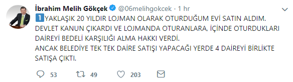 Melih Gökçek Tarafından Alınan Kamu Lojmanı Tartışma Konusu Oldu!