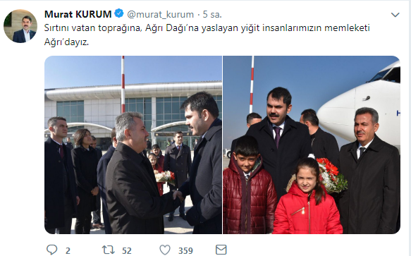 Bakan Murat Kurum Ağrı Millet Bahçesi Projesini Denetledi