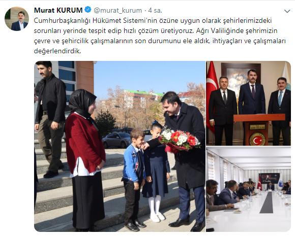 Bakan Murat Kurum Ağrı Millet Bahçesi Projesini Denetledi