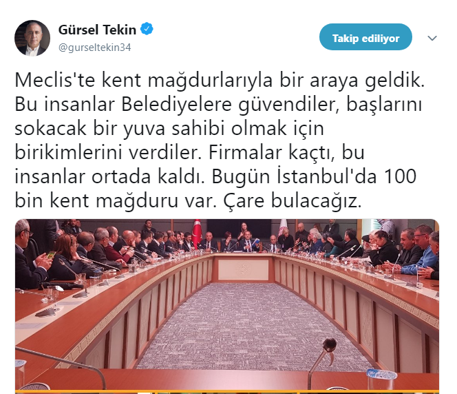 Esenyurt ve Fikirtepe Konut Mağdurları Mecliste!