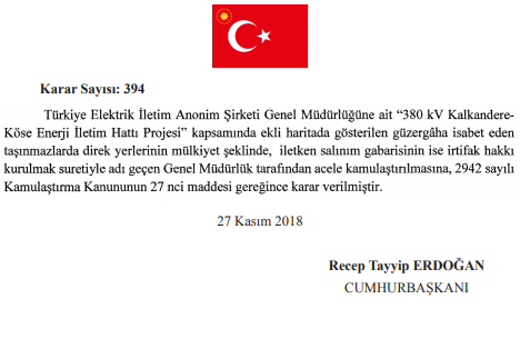 Resmi Gazete Acele Kamulaştırma Kararları