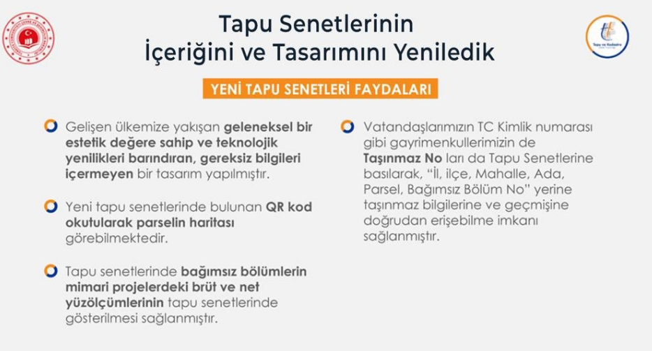 Çevre ve Şehircilik Bakanlığı Yeni Tapu Senedi Tanıtımını Yaptı!