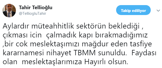 Tasfiye Kararnamesi İçin Beklenen Müjde Geldi, Kanun Değişikliği Mecliste!