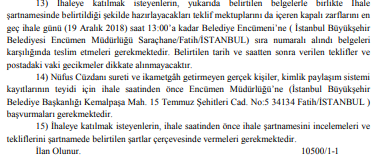 İstanbul Büyükşehir Belediyesi Arsa Satış İhalesi Düzenliyor!