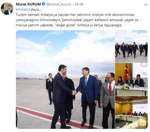 Çevre ve Şehircilik Bakanı Murat Kurum'dan Antalya'ya Yatırım Müjdesi Geldi!