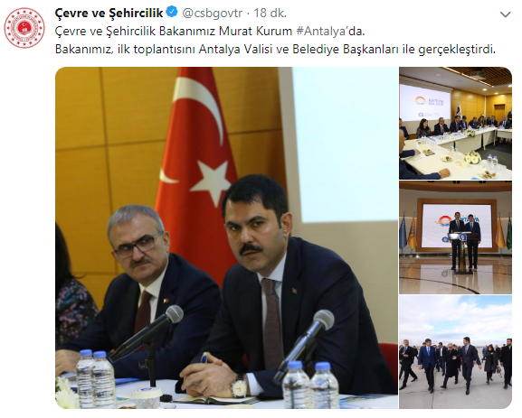 Çevre ve Şehircilik Bakanı Murat Kurum'dan Antalya'ya Yatırım Müjdesi Geldi!