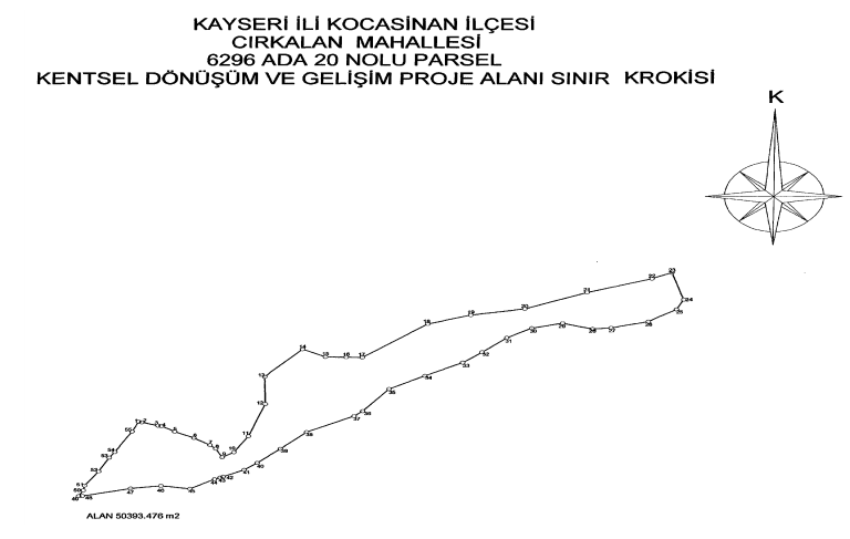 Kayseri Kocasinan Kentsel Dönüşüm Mahalleri Resmi Gazete Kararı (Cırgalan Mah.)