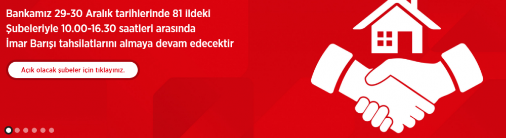 İmar Barışı Ödemesi İçin Hafta Sonu Açılacak Kamu Bankaları Şubeleri Hangileri?