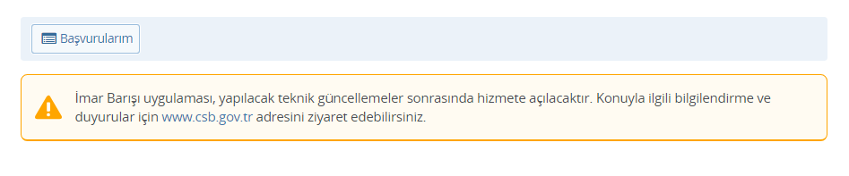 İmar Barışı Başvuru Ekranı Neden Kapatıldı, İmar Barışı Başvuru Formu Ne Zaman Açılacak?