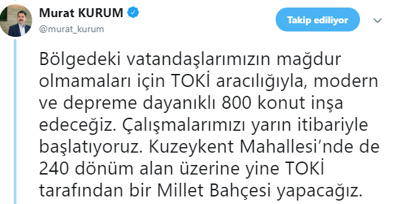 Bakan Kurum Açıkladı! TOKİ 800 Ucuz Konut Üretecek!