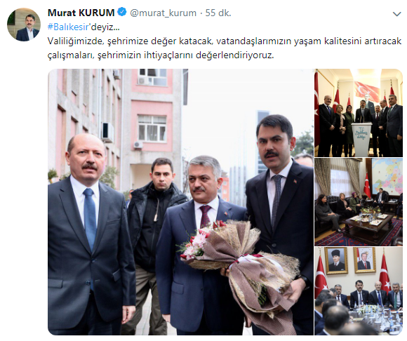 Bakan Murat Kurum Balıkesir'de