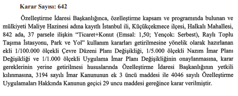 Özelleştirme İdaresi Başkanlığı ile İlgili Kararlar Resmi Gazete'de Yayımlandı