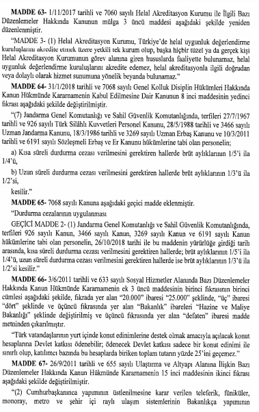 71 Maddelik 2019 Torba Yasası Resmi Gazete 'de Yayımlandı. Torba Yasada Neler Var, Torba Yasa Maddeleri