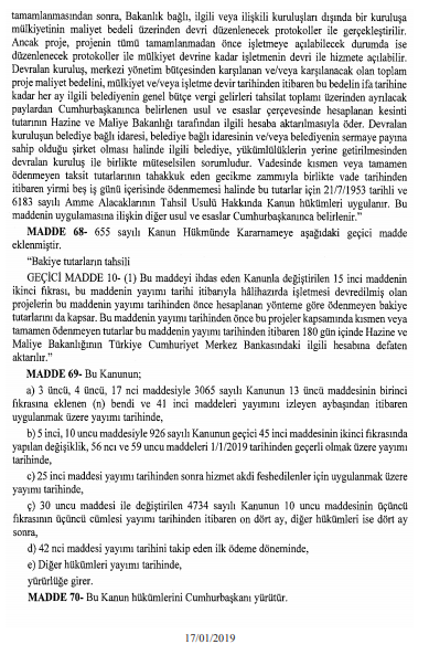 71 Maddelik 2019 Torba Yasası Resmi Gazete 'de Yayımlandı. Torba Yasada Neler Var, Torba Yasa Maddeleri