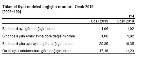 TÜİK TEFE TÜFE Şubat Ayı Kira Artışı 2019