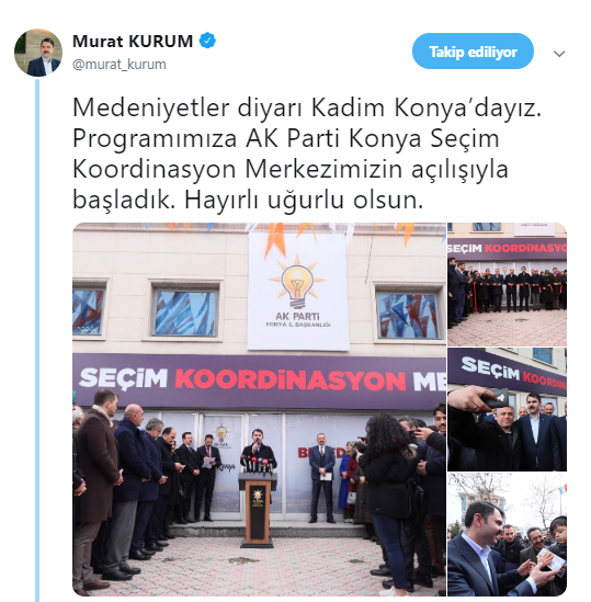 Bakan Murat Kurum Memleketi Konya'da!