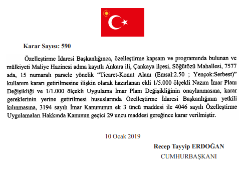 Yatay Mimari Diyen Cumhurbaşkanı Erdoğan Hazine Arazisine Sınırsız Kat İzni Verdi!