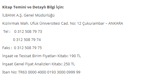 Çevre ve Şehircilik Bakanlığı 2019 Yılı İnşaat ve Tesisat Birim Fiyatları ile İnşaat Genel Fiyat Analizleri Kitapları Satışa Sunuldu!