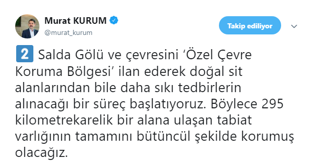 Salda Gölü Özel Çevre Koruma Bölgesi SİT Kararı Resmi Gazete'de Yayımlandı!