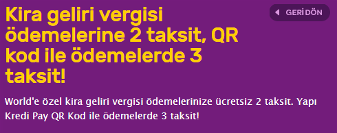 Kira Gelir Vergisi Taksitli Ödeme 2019 Kredi Kartı Taksit Kampanyaları