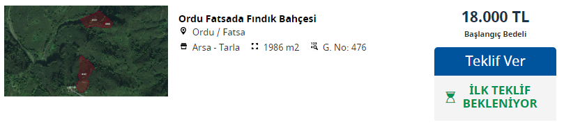 Emlak Katılım Bankası'ndan Satılık Daire, Dükkan, Arsa ve Fındıklıklar!