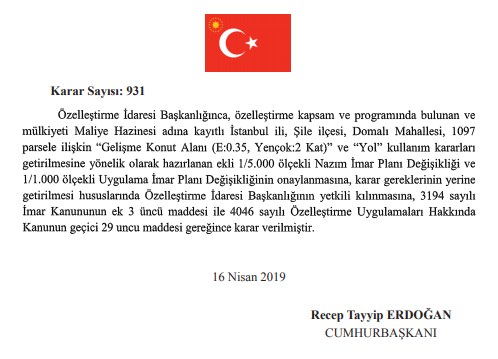 Resmi Gazete'de Yayımlanan Özelleştirme İdaresi Kararları!