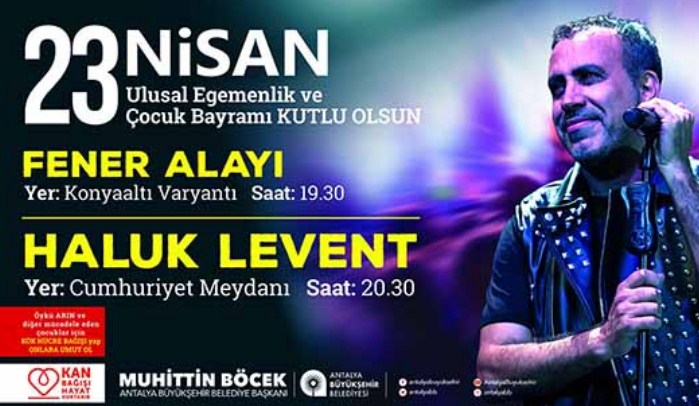 Antalya 23 Nisan Etkinlikleri 2019