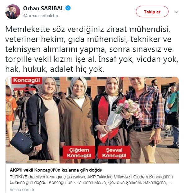 Vekil Kızlarının Sınavsız Bakanlıklara Atandığı İddiası!