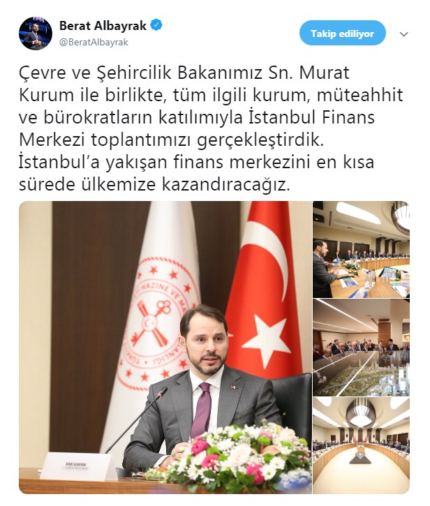 Bakan Berat Albayrak ve Murat Kurum İstanbul Finans Merkezi İçin Müteahhitler İle Buluştu!