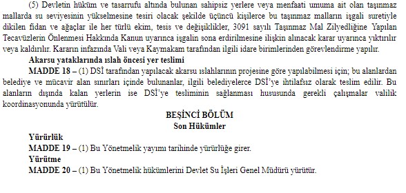 Taşkın ve Rüsubat Kontrolü Yönetmeliği İle Akarsu Yataklarına İnşaat Yasağı Geldi!