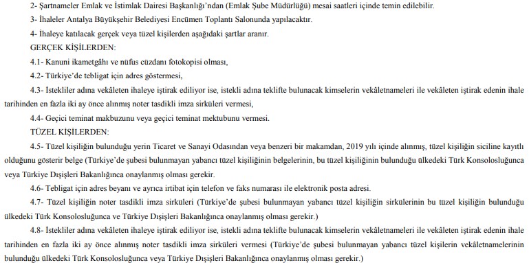 Antalya Büyükşehir Belediyesi 55 Milyon Liralık Dev Arsa İhalesi Düzenliyor