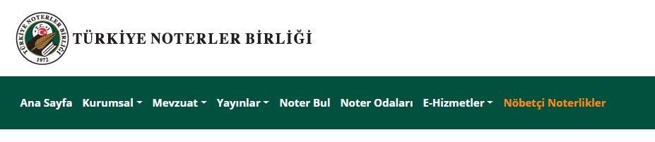 Türkiye Noterler Birliği 26 Mayıs Pazar Günü Nöbetçi Olan Noterler Listesi