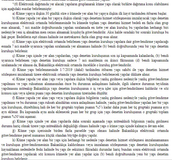 Yapı Denetim Şirketlerinin Elektronik Ortamda Belirlenmesine İlişkin Usul ve Esaslar Tebliği Değişti!