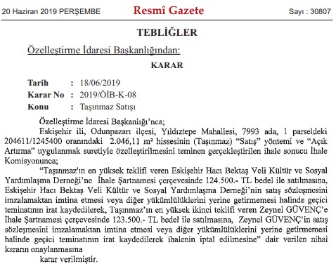 Yeni Özelleştirme İdaresi Kararları Resmi Gazete İle Yayımlanarak Yürürlüğe Girdi!