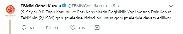 Tapu Kanunu ve Bazı Kanunlarda Değişiklik Yapılmasına Dair Kanun Teklifi Yasalaşıyor!