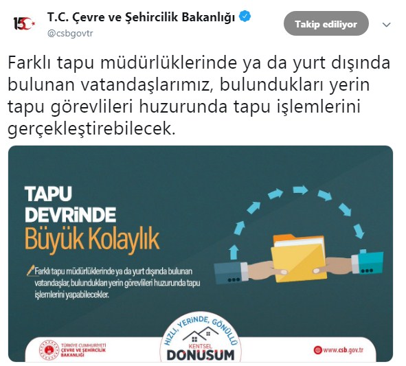 Tapu Devrinde Büyük Kolaylık! Farklı Tapu Dairesinde Satış İşlemi Başladı