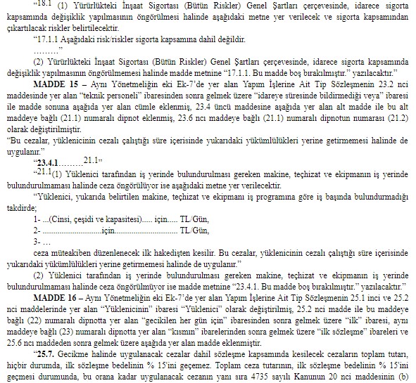 Yapım İşleri İhaleleri Uygulama Yönetmeliği Değiştirildi!