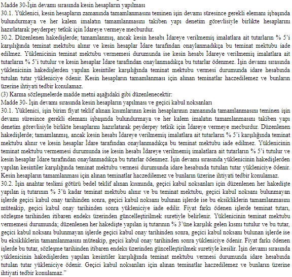 Yapım İşleri İhaleleri Uygulama Yönetmeliği Değiştirildi!