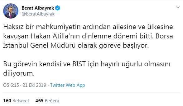 Son Dakika Haberi... Hakan Atilla Borsa İstanbul Genel Müdürü Oldu