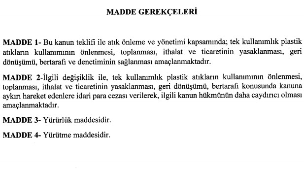 Kanun Teklifi Verildi! Tek Kullanımlık Plastik Ürünler Yasaklanıyor