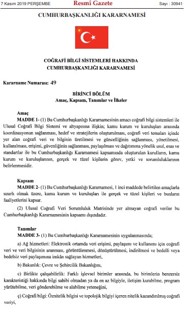 Gerçek Değer Üzerinden Tapu Devri İçin Coğrafi Bilgi Sistemleri Hakkında Cumhurbaşkanlığı Kararnamesi Yayımlandı!