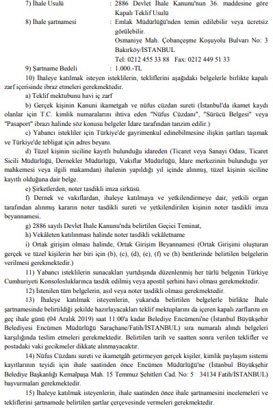 İstanbul Büyükşehir Belediyesi 283 Milyon Liralık Dev Arsa Satış İhalesi Düzenliyor!