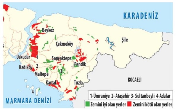 İstanbul'da Depreme Dayanıklı ve Dayanıksız Olan İlçeler Hangileri!