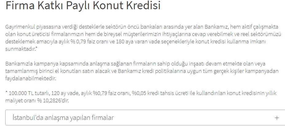 Bankaların Anlaşmalı Konut Projeleri İle 0.75, 0.78, 0.69 ve 0.79 Ev Kredisi Müjdesi!